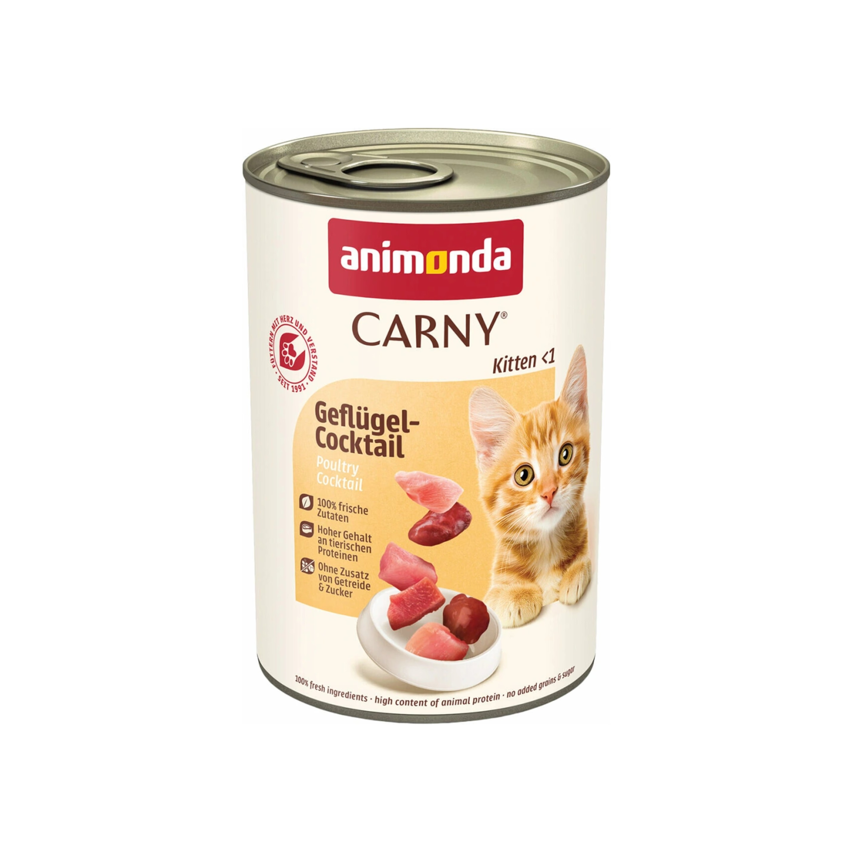 Animonda CARNY® cat Kitten kokteil hydinový bal. 12 x 400 g konzerva